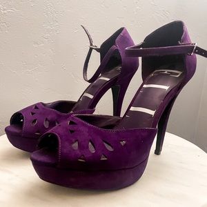 Royal Purple Suede Pumps
